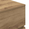 Nachtkastjes 39X35X65Cm Bewerkt Hout Artisanaal Eikenkleur