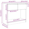 Wandtafel Met Lades 85,5X38,5X74,5 Cm Ig