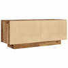 Nachtkastje 100X35X40 Cm Bewerkt Hout Kleurig