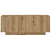 Nachtkastje 100X35X40 Cm Bewerkt Hout Artisanaal Eikenkleur