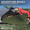 Trinordic campingmat uiterst lichte opblaasbare slaapmat met kussen, opvouwbaar opblaasbaar licht eenpersoonsbed, draagbaar luchtkussen, voor buiten, backpacken, wandelen, reizen