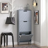 Schoenenkast Met 3 Kleppen, Schoenencommode, Schoenenrek, Schoenenkist, Gangkast, Opbergkast Voor Schoenen