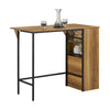 Mara Bartafel - Keukentafel - Opbergruimte - Bruin - MDF - 120 x 63 x 95 cm