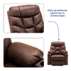 MCombo 7286 Elektrische Sta‑Op Relaxfauteuil – Grijs Stof of Bruin Microvezel