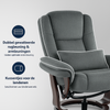MCombo 9099 Relaxsessel mit Hocker – Drehbar &amp; Verstellbar – In 3 stylischen Varianten