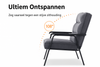 MCombo 4750 Relaxsessel aus Samt – Dunkelgrau – Ergonomisches &amp; kompaktes Design