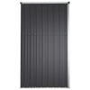 Tuinschuur 225x89x161 cm gegalvaniseerd staal antracietkleurig