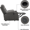 MCombo 7286 Elektrische Sta‑Op Relaxfauteuil – Grijs Stof of Bruin Microvezel