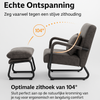 MCombo Retro Relaxsessel – Ohne Hocker – Ergonomisch &amp; Stylisch – Dunkelgrau
