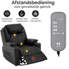 MCombo 7050 Massagesessel – Echtleder mit Heizung, Massage &amp; 360° Drehfunktion