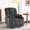 MCombo TV-fauteuil elektrisch verstelbaar 7008, relaxfauteuil met relaxfunctie, TV-fauteuil met massage- & warmtefunctie, USB & bekerhouder, woonkamer