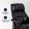 MCombo 9068 Elektrischer Massagesessel mit Hocker - Kunstleder - 360° drehbar - verstellbare Liegefunktion