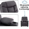 MCombo Hochstuhl mit Liegefunktion – Dunkelgrauer Kindersessel mit Getränkehaltern (Modell 7355)