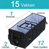 MCombo Auto Opbergbox – Opvouwbare Kofferbaktas met 15 Vakken – Waterafstotend – Draagbaar & Stevig – Organizer voor Kofferbak of Achterbank