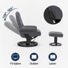MCombo 9099 Relaxsessel mit Hocker – Drehbar &amp; Verstellbar – In 3 stylischen Varianten